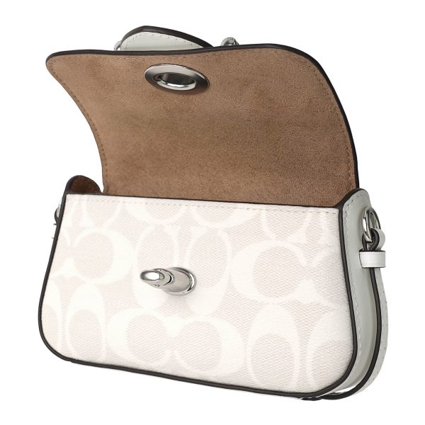 gcoco970svvs5 4 Coach Signature CO970 SVVS5 Shoulder Bag White