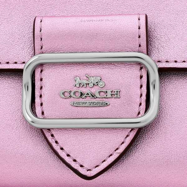 gcocp462svmp3 8 Coach Foil Metallic Smooth Wallet Pink