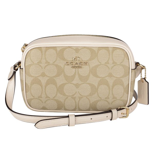 gcocq874imdqc 1 Coach Signature Shoulder Bag Beige