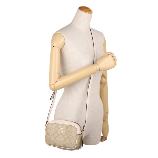 gcocq874imdqc 6 Coach Signature Shoulder Bag Beige