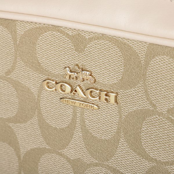 gcocq874imdqc 7 Coach Signature Shoulder Bag Beige