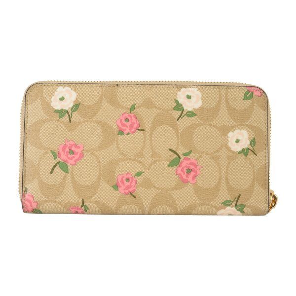 gcocr966imotv 2 Coach Signature Floral Long Wallet Beige