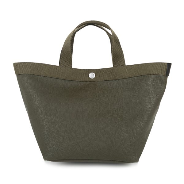 ghc707gp4343 1 Herve Chapelier Pebbled Grain Tote Bag Green