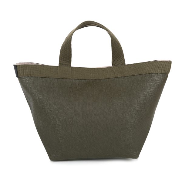 ghc707gp4343 2 Herve Chapelier Pebbled Grain Tote Bag Green