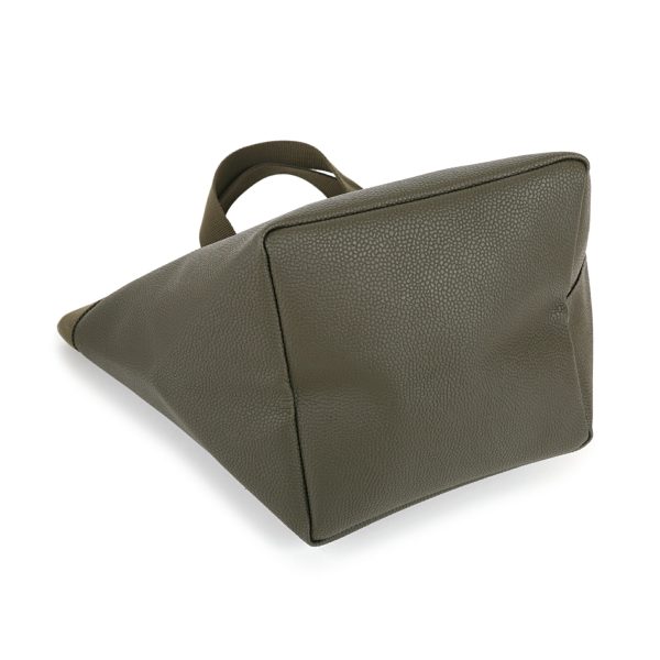 ghc707gp4343 3 Herve Chapelier Pebbled Grain Tote Bag Green