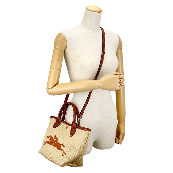 glo0210144hzb035 6 Longchamp Pannier Pliage TOP HANDLE BAG Brown