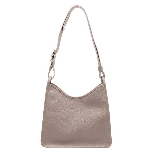 glo10155021p55 9 Longchamp Le Flone Hobo Bag M Shoulder Bag Greige