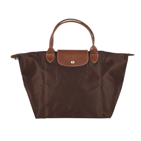 glo1623089p81 1 Longchamp Le Pliage Top Handle Bag M Handbag Brown