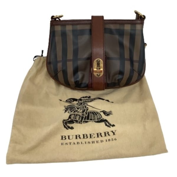 group2 10 BURBERRY Shoulder bag check brown