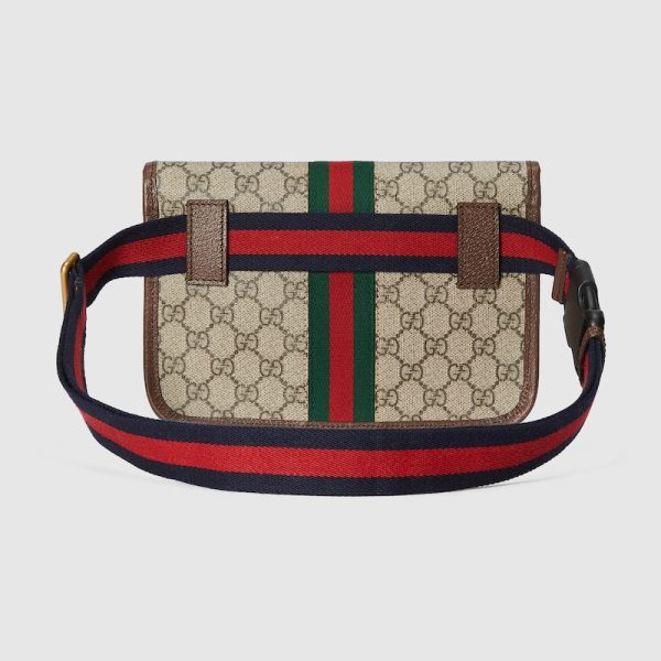 gu 1059 3 GUCCI Ophidia GG Small Belt Bag Ebone GG Supreme Brown