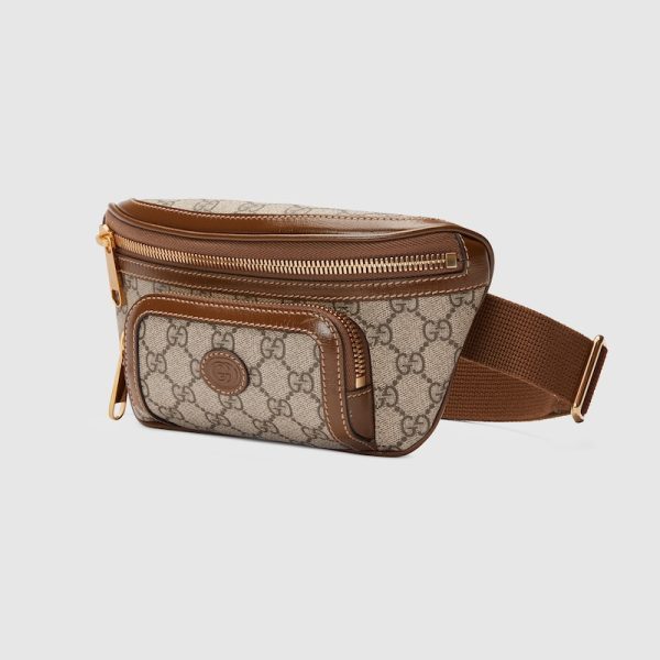 gu 1065 3 GUCCI Belt Bag Interlocking GG Supreme