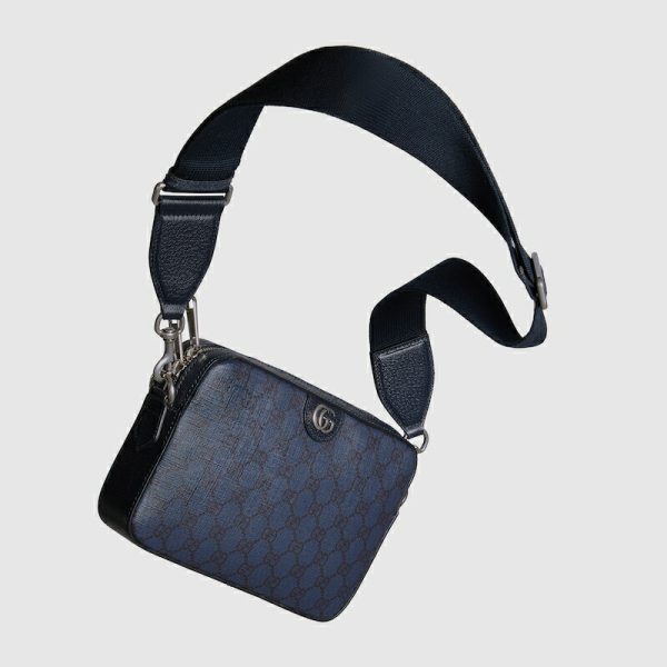 gu 1100 1 GUCCI Ophidia GG Crossbody Bag Black GG Supreme