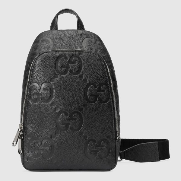 gu 1145 1 GUCCI Jumbo GG Crossbody Bag Black