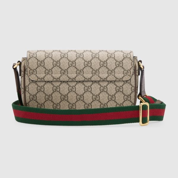 gu 1234 3 GUCCI Ophidia Mini Bag Brown Ebone GG Supreme