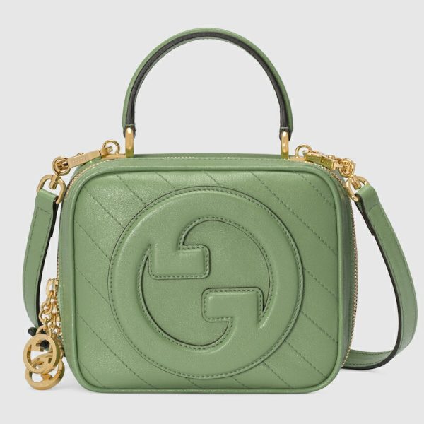 gu 1292 1 GUCCI Blondie Top Handle Bag Green Bag