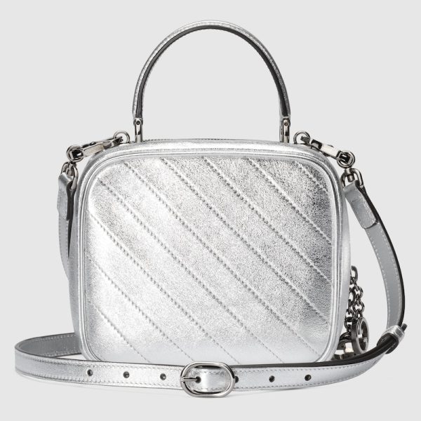 gu 1295 2 GUCCI Blondie Top Handle Bag Metallic