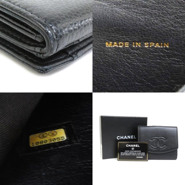 h30141g 4 c CHANEL Wallet Coco Mark Black