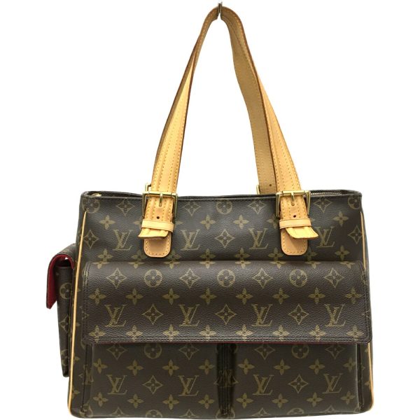 i 23 373 2 Louis Vuitton Multiplicity Tote Bag Monogram Brown Red