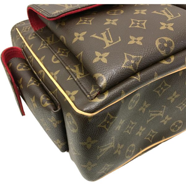 i 23 373 7 Louis Vuitton Multiplicity Tote Bag Monogram Brown Red