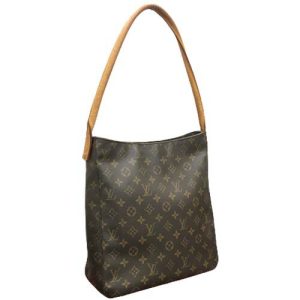 i21 195 2 1 Louis Vuitton Tivoli PM Monogram Handbag Brown