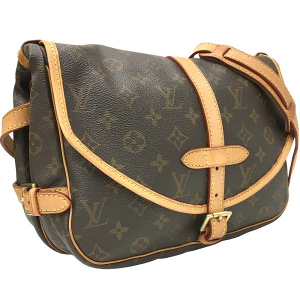 i22 1090 1 Louis Vuitton Saumur 30 Shoulder Bag Monogram Brown