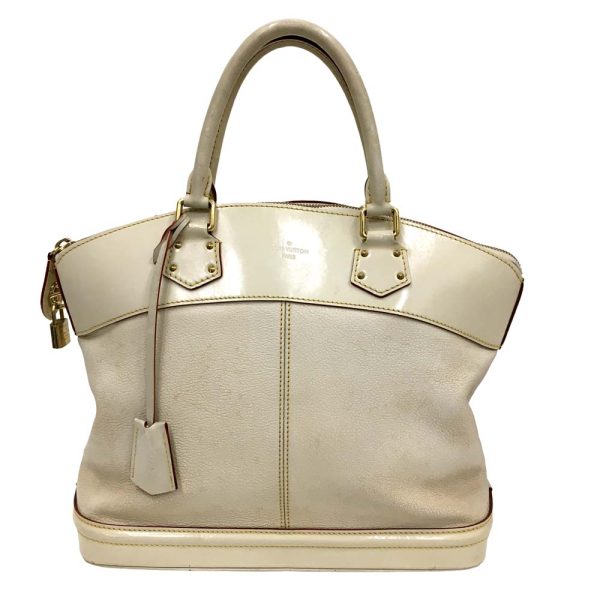 i22 1366 1 Louis Vuitton Lockit MM Tote Bag Suhari White