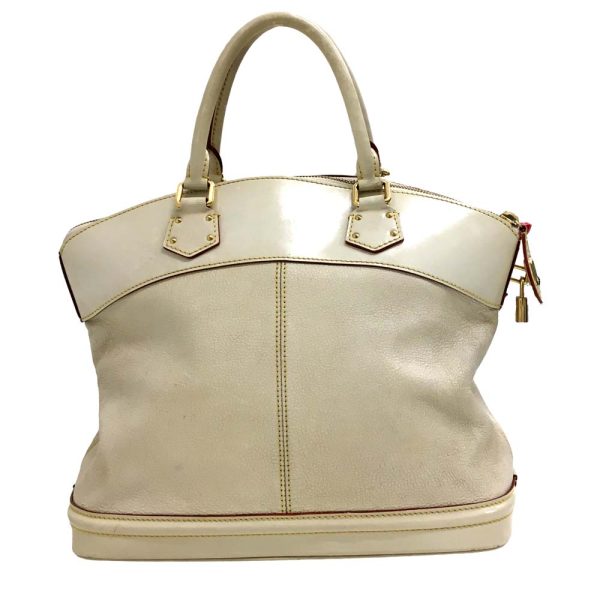 i22 1366 3 Louis Vuitton Lockit MM Tote Bag Suhari White