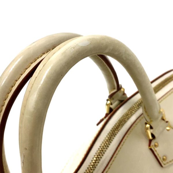 i22 1366 6 Louis Vuitton Lockit MM Tote Bag Suhari White