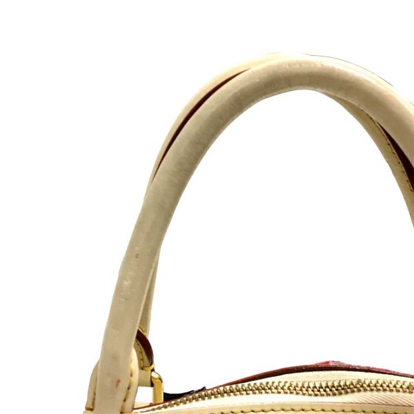 i22 1366 7 Louis Vuitton Lockit MM Tote Bag Suhari White