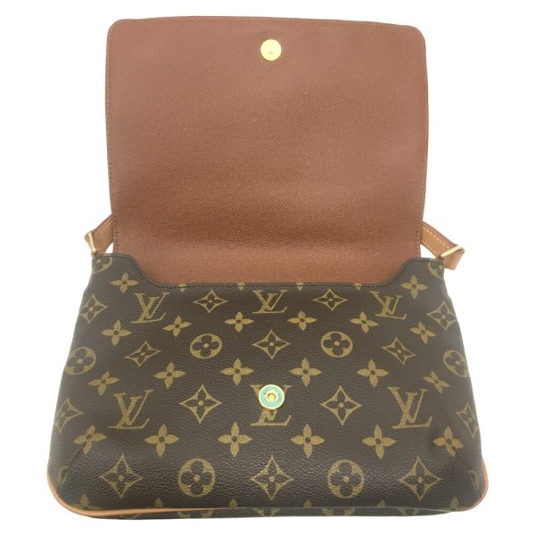 i22 1436 12 Louis Vuitton Musette Tango Shoulder Bag Monogram Brown