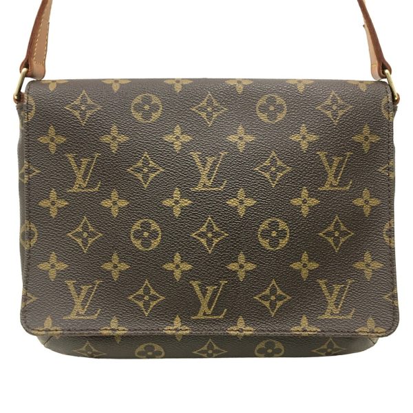 i22 1436 2 Louis Vuitton Musette Tango Shoulder Bag Monogram Brown