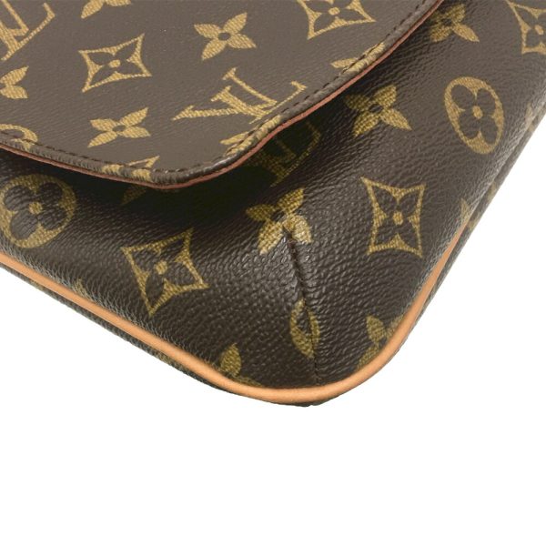 i22 1436 7 Louis Vuitton Musette Tango Shoulder Bag Monogram Brown