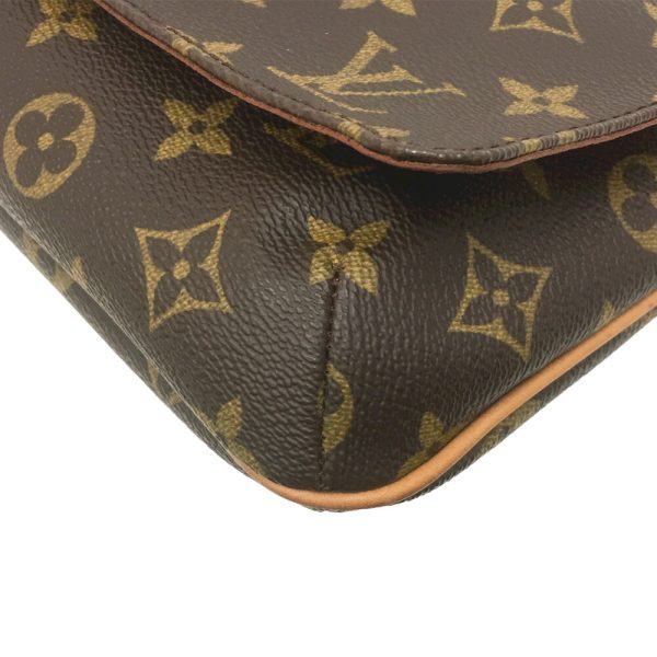 i22 1436 8 Louis Vuitton Musette Tango Shoulder Bag Monogram Brown