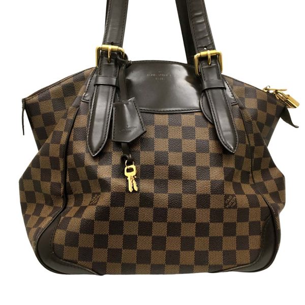 i22 1670 2 Louis Vuitton Verona MM Handbag Damier Ebene Brown