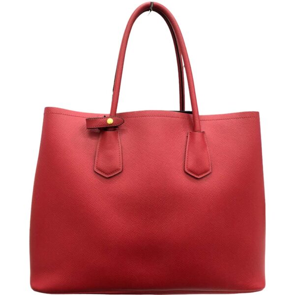 i22 487 1 4 Prada Saffiano Cuir 2WAY Bag Calf Red