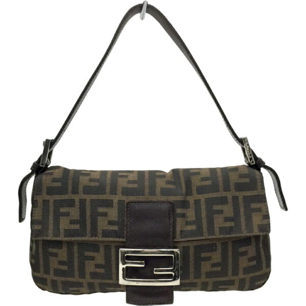 i23 1838 2 Fendi Mamma Bucket Handbag Zucca Pattern