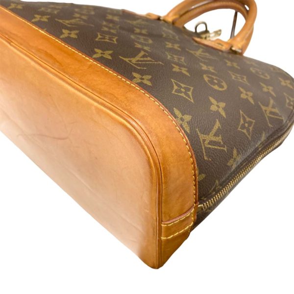 i23 1944 10 Louis Vuitton Alma PM Handbag Monogram Brown