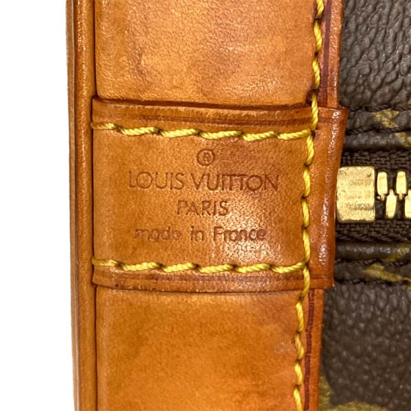 i23 1944 17 Louis Vuitton Alma PM Handbag Monogram Brown