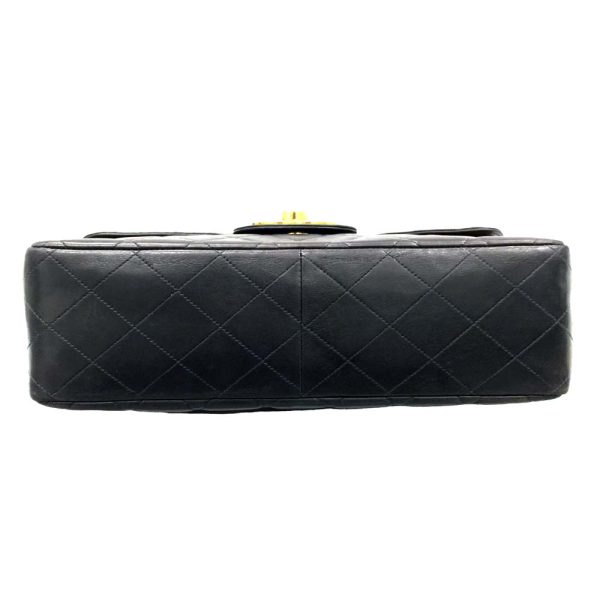 i23 491 10 Chanel Matelasse Chain Shoulder Bag Lambskin Black