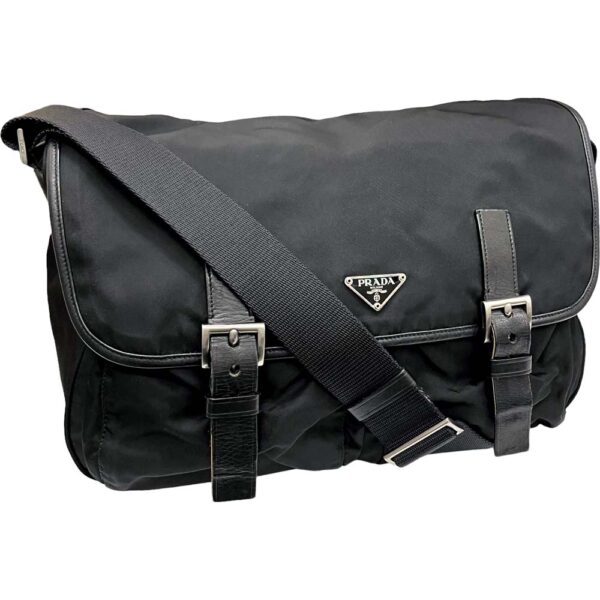 i24 1296 1 Prada Messenger Bag Nylon Black