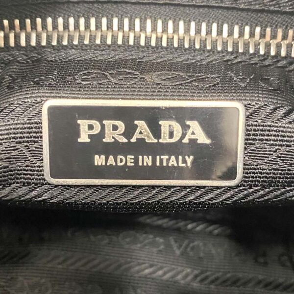 i24 1298 18 Prada One Shoulder Bag Nylon Black