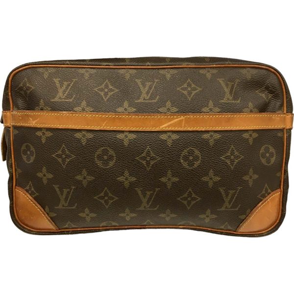 i24 340 2 Louis Vuitton Compiègne 28 Clutch Bag Monogram Brown