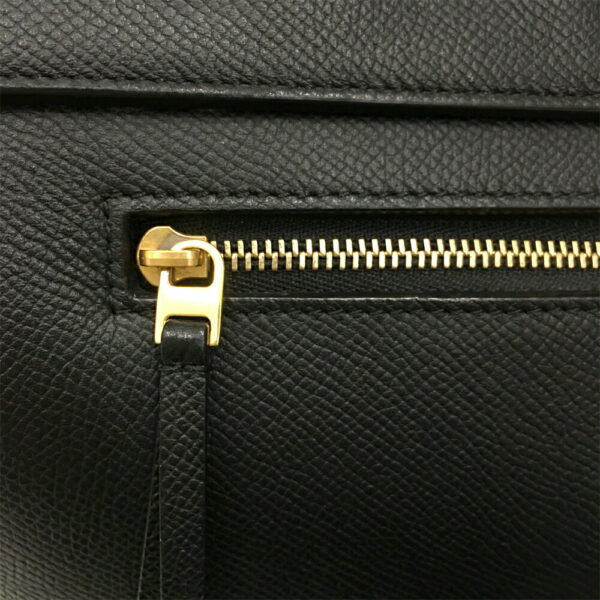 i24 347 17 Celine Mini Belt Bag 2WAY Handbag Black