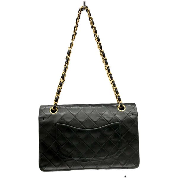 i24 487 5 Chanel Matelasse 25 W Chain Bag Lambskin Black