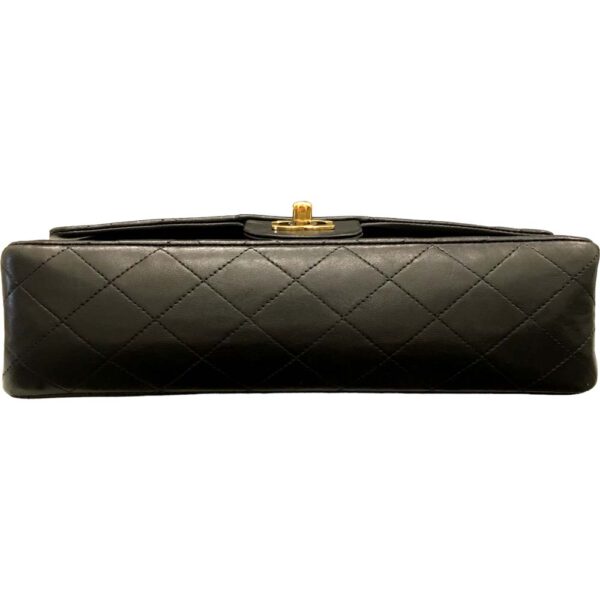 i24 487 8 Chanel Matelasse 25 W Chain Bag Lambskin Black