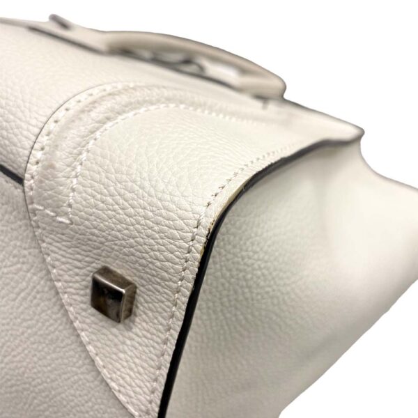 i24 504 13 Celine Luggage Handbag Tote Bag Beige White