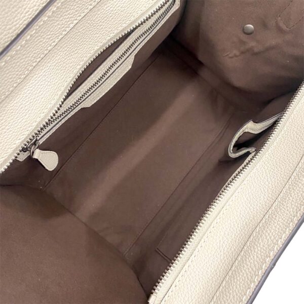 i24 504 14 Celine Luggage Handbag Tote Bag Beige White