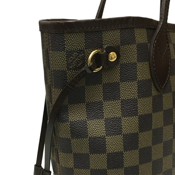 i24 655 14 Louis Vuitton Neverfull PM Tote Bag Damier Ebene Brown