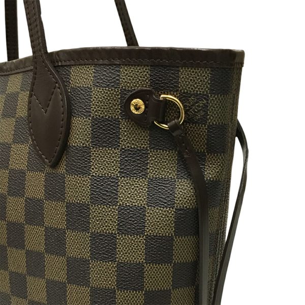 i24 655 15 Louis Vuitton Neverfull PM Tote Bag Damier Ebene Brown