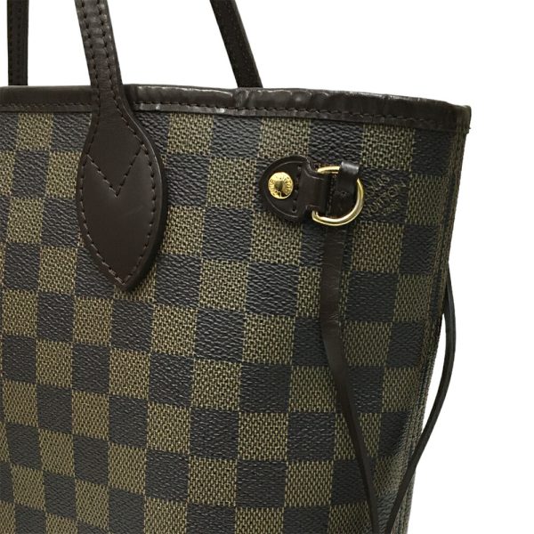 i24 655 17 Louis Vuitton Neverfull PM Tote Bag Damier Ebene Brown